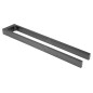 Keuco Edition 11 - Porte-serviettes double, longueur 450 mm, chrome noir 11118130000