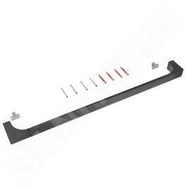 Keuco Edition 11 - Porte-serviettes, longueur 800 mm, chrome noir brossé 11101130800