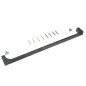 Keuco Edition 11 - Porte-serviettes, longueur 800 mm, chrome noir brossé 11101130800