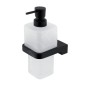 Nimco Maya - Distributeur de savon avec support, verre mat / noir MAC 29031H-T-90