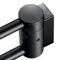 Keuco Plan - Porte-serviettes double, longueur 300 mm, noir mat 14919370000
