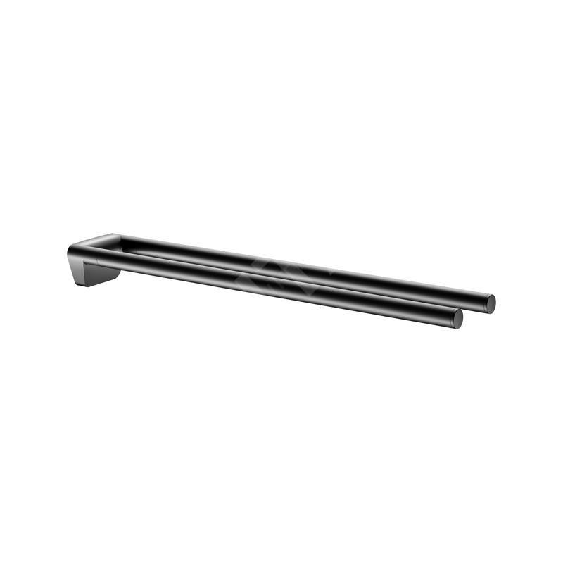Keuco Reva - Porte-serviettes, longueur 450 mm, noir mat 12818370000