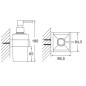 Steinberg 460 - Distributeur de savon avec support, verre blanc / chrome 460 8001