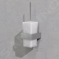 Steinberg 460 - Brosse murale WC avec support, verre blanc / chrome 460 2903