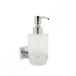 kielle Harmonia - Distributeur de savon avec support, verre mat / chrome 40123000