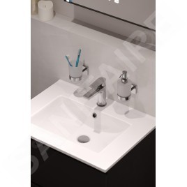 kielle Harmonia - Distributeur de savon avec support, verre mat / chrome 40123000