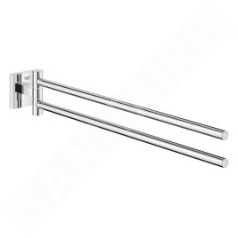 Grohe QuickFix Start Cube - Porte-serviettes double, longueur 44 cm, chrome 40976000
