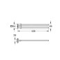 Grohe QuickFix Start Cube - Porte-serviettes double, longueur 44 cm, chrome 40976000