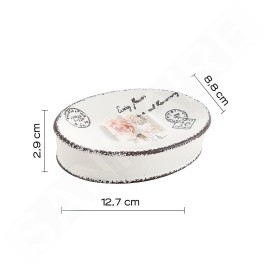 Sapho Gedy Clothilde - Porte-savon sur pied, blanc CI1102