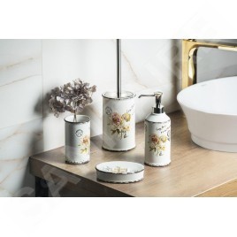 Sapho Gedy Clothilde - Distributeur de savon sur pied, blanc CI8002