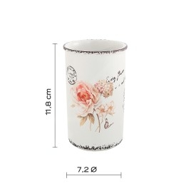 Sapho Gedy Clothilde - Porte brosses à dents et dentifrice, blanc CI9802