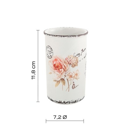 Sapho Gedy Clothilde - Porte brosses à dents et dentifrice, blanc CI9802