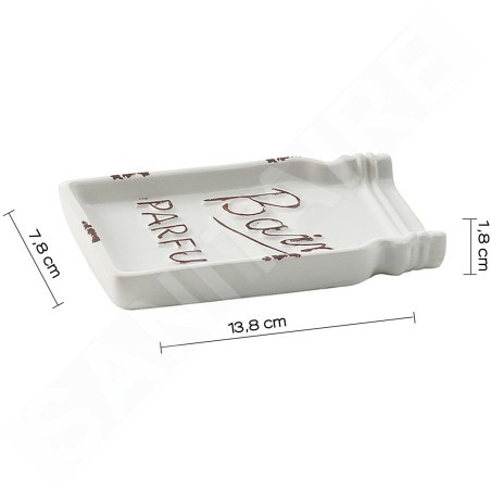 Sapho Gedy Catherine - Porte-savon sur pied, blanc CT1102