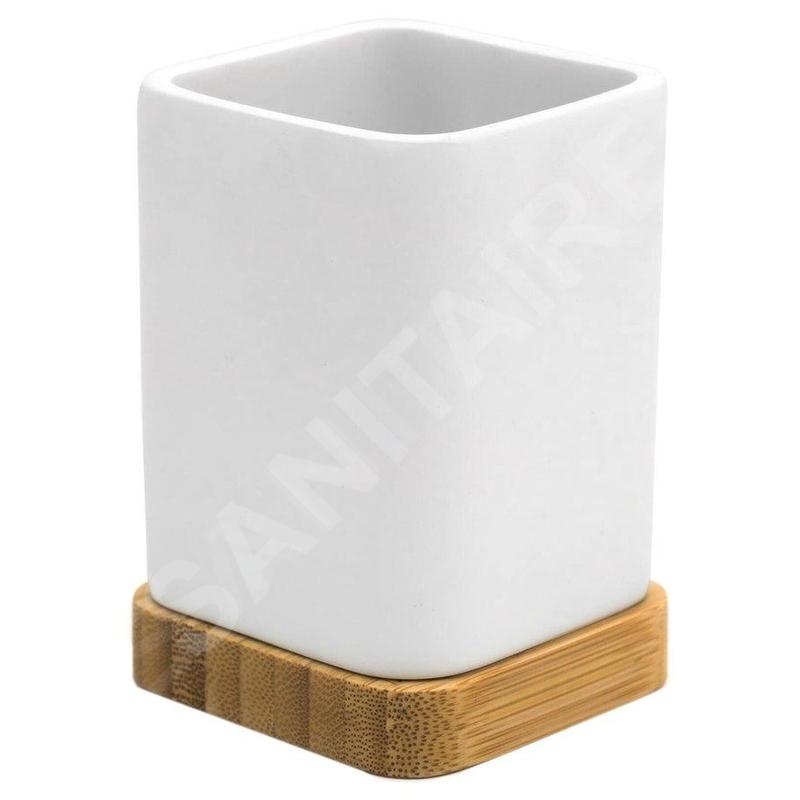 Sapho Ridder Amara - Porte-brosse à dents et dentifrice à poser, blanc 2244101