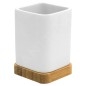 Sapho Ridder Amara - Porte-brosse à dents et dentifrice à poser, blanc 2244101