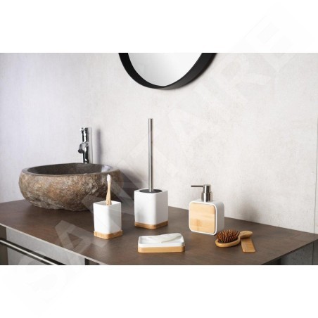 Sapho Ridder Amara - Porte-brosse à dents et dentifrice à poser, blanc 2244101