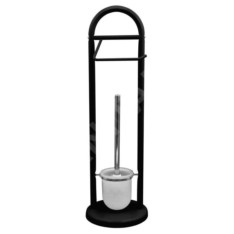 Sapho Ridder - Porte-papier toilette et brosse WC, debout, noir 11109410