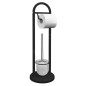 Sapho Ridder - Porte-papier toilette et brosse WC, debout, noir 11109410