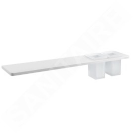 Sapho Abeline - Étagère avec verres, 60 cm, blanc mat AE602-0101-01