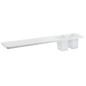 Sapho Abeline - Étagère avec verres, 60 cm, blanc mat AE602-0101-01