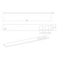 Sapho Abeline - Étagère avec verres, 80 cm, blanc mat AE802-0101-01