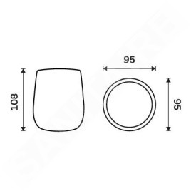 Nimco Tabo - Porte-brosse à dents et porte-dentifrice, gris foncé TA 3158-08