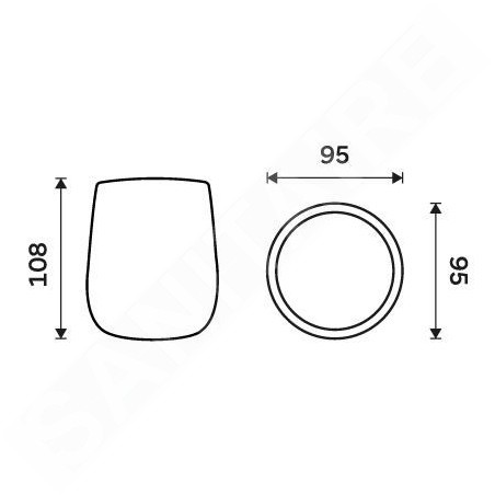Nimco Tabo - Porte-brosse à dents et porte-dentifrice, gris foncé TA 3158-08
