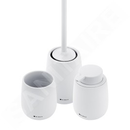Nimco Tabo - Ensemble d'accessoires de salle de bains, blanc TA SET-05