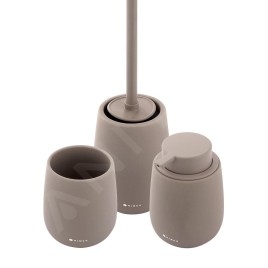 Nimco Tabo - Ensemble d'accessoires de salle de bains, marron TA SET-07