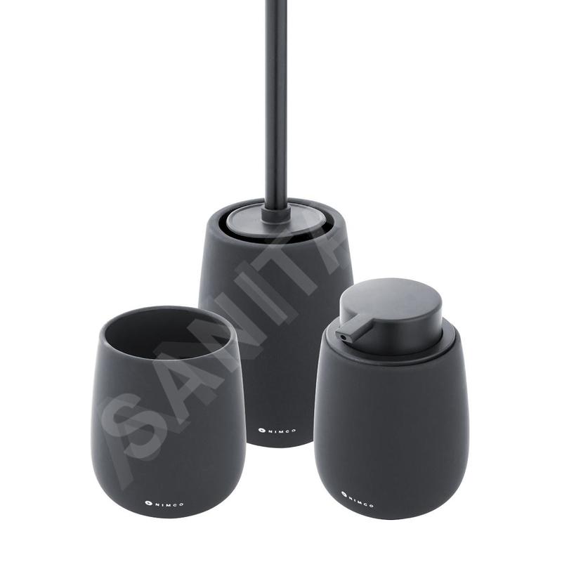 Nimco Tabo - Ensemble d'accessoires de salle de bains, noir TA SET-90