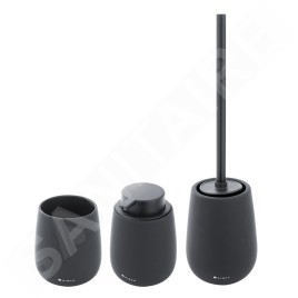 Nimco Tabo - Ensemble d'accessoires de salle de bains, noir TA SET-90