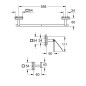 Grohe QuickFix Start Cube - Set d'accessoires de salle de bain 3 en 1, noir mat 411242430 Grohe QuickFix Start Cube - Set d'accessoires de salle de bain 3 en 1, noir mat 411242430