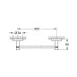 Grohe QuickFix Start - Porte-serviettes, longueur 60 cm, noir mat 411782430