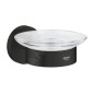 Grohe QuickFix Start - Porte-savon avec support, verre/noir mat 411932430