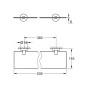 Grohe QuickFix Start - Étagère, longueur 53 mm, verre/noir mat 412022430 Grohe QuickFix Start - Étagère, longueur 53 mm, verre/noir mat 412022430
