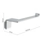 Sapho Gedy Il Giglio - Porte-papier toilette, chrome A92413