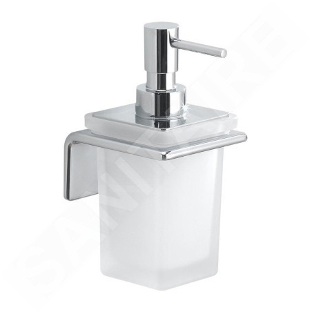 Sapho Gedy Il Giglio - Distributeur de savon avec support, verre dépoli/chrome A98113