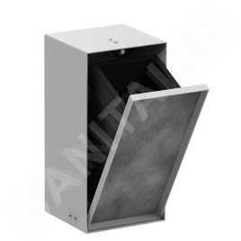Hansgrohe XtraStoris Rock - Poubelle à encastrer 2,5 L, blanc mat 56063700