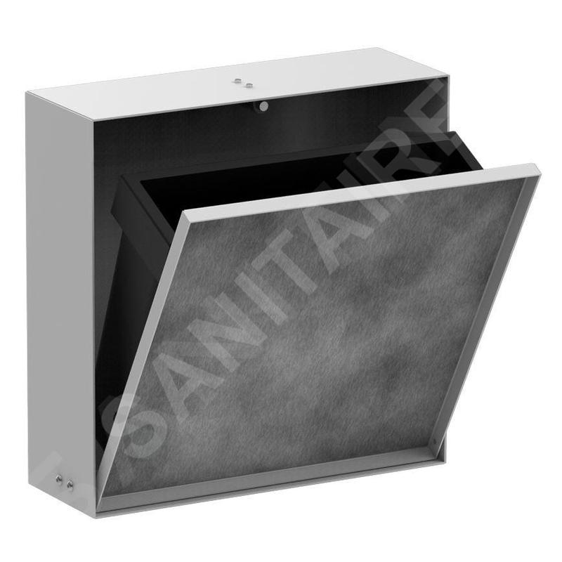 Hansgrohe XtraStoris Rock - Poubelle à encastrer 4 L, blanc mat 56089700