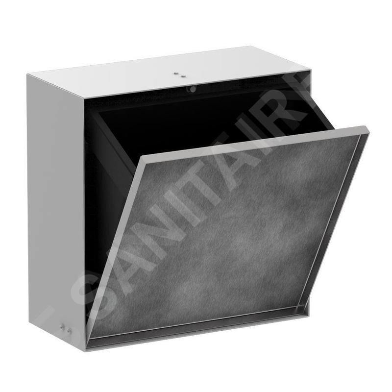 Hansgrohe XtraStoris Rock - Poubelle à encastrer 6 l, blanc mat 56090700