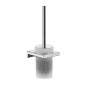 Hansgrohe AddStoris - Brosse WC murale, verre mat / chrome 41752000
