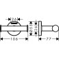 Hansgrohe Logis Universal - Double-patère, chrome 41725000