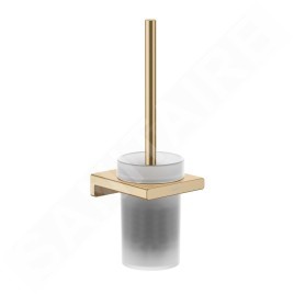 Hansgrohe AddStoris - Brosse WC murale, verre mat / bronze brossé 41752140