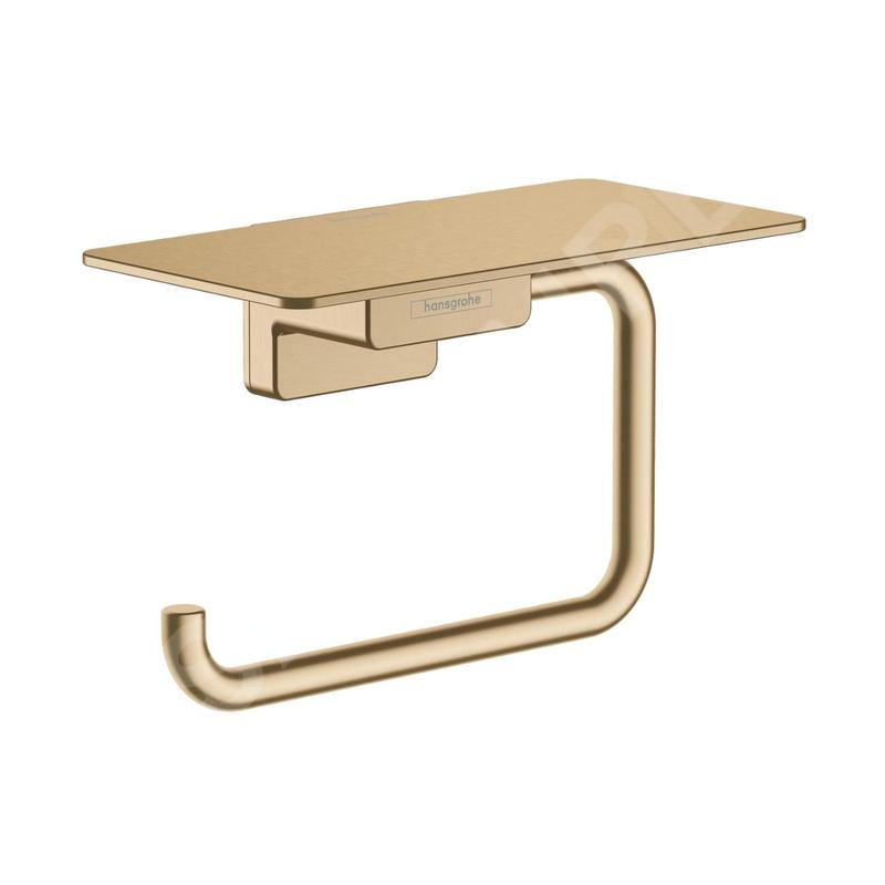 Hansgrohe AddStoris - Porte-papier toilette avec étagère, bronze brossé 41772140