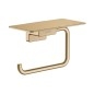 Hansgrohe AddStoris - Porte-papier toilette avec étagère, bronze brossé 41772140