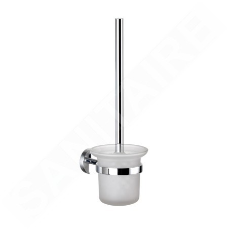 kielle Oudee - Brosse WC murale avec support, verre mat/chrome 40502000