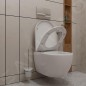 kielle Oudee - Brosse WC murale avec support, verre mat/chrome 40502000
