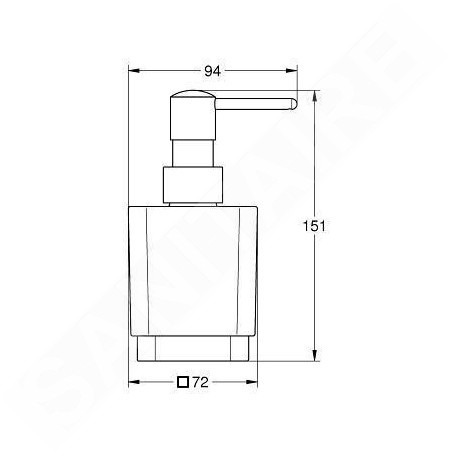 Grohe Selection Cube - Distributeur de savon liquide, chrome 40805000
