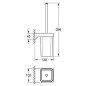 Grohe Selection Cube - Ensemble pour entretien des toilettes, chrome 40857000