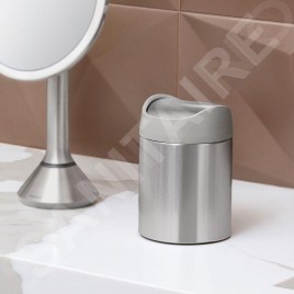 Simplehuman Poubelles - Mini poubelle de table, 1,5 l,  inox brossé CW2084
